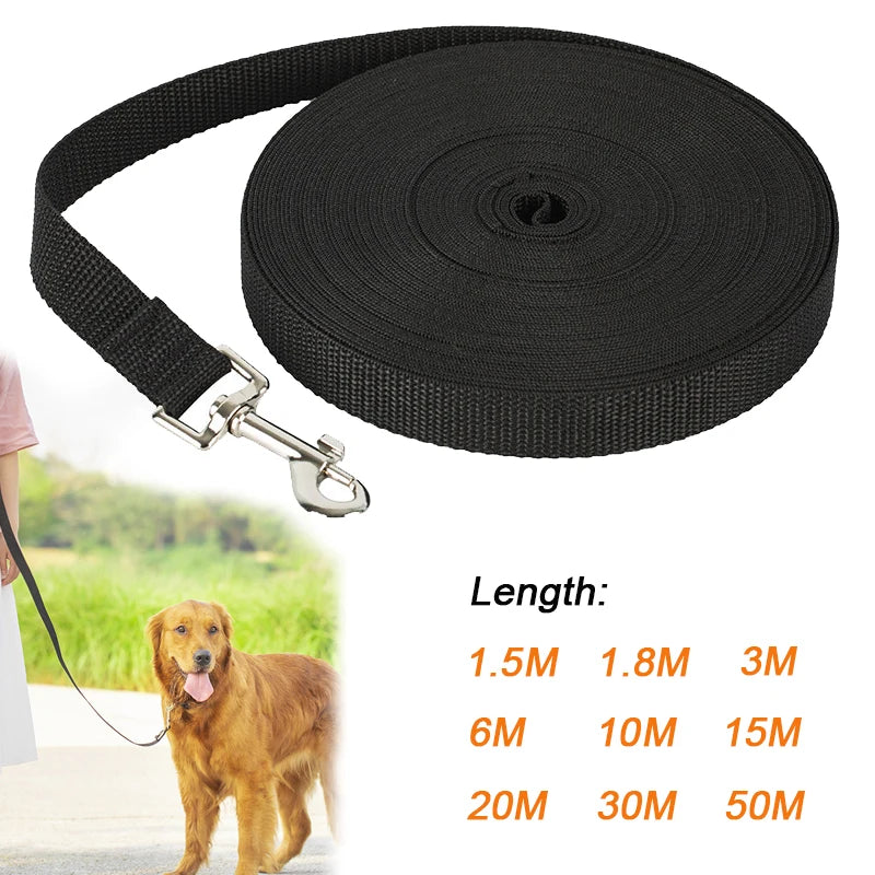 Lange Nylon-Hundeleine für Hunde